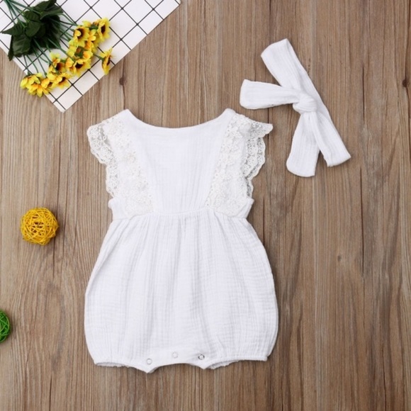 Other - White Lace Baby Bubble NWT